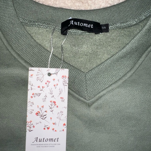 Automet Sage Green Crewneck Sweatshirt - Picture 3 of 7
